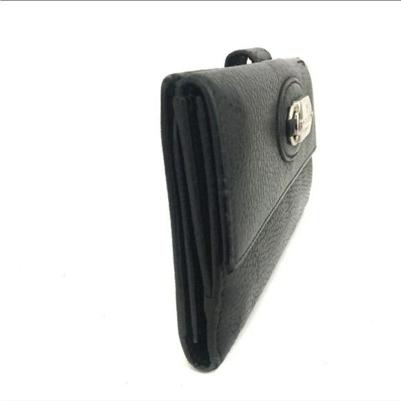 GUCCI Logo Plate Leather Bifold Long Wallet - Picture 2 of 12